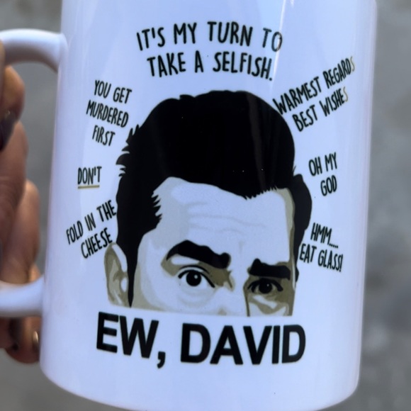 Schitt’s Creek Ew, David Mug | Double Sided Design | Time to take a selfish mug - Picture 2 of 2